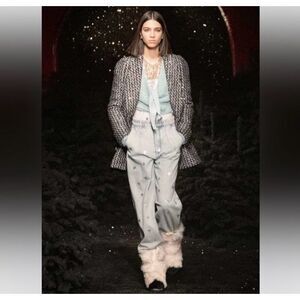 CHANEL Sky Blue Straight Leg Jeans